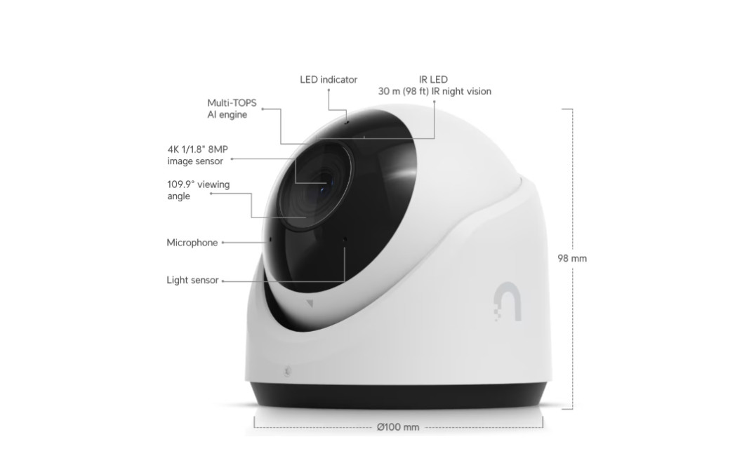 NEW Ubiquiti UniFi G6 Turret Indoor/Outdoor PoE Security Camera White