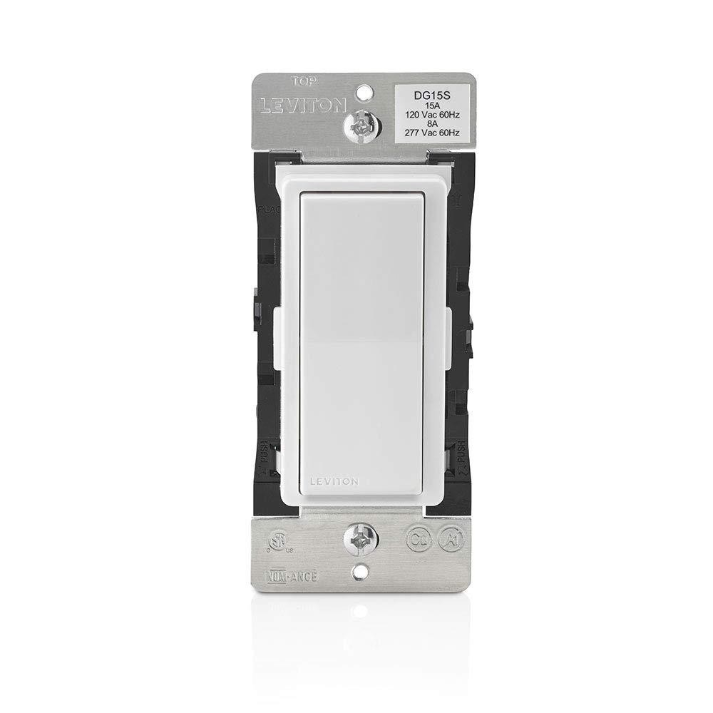 Leviton Decora Smart Switch, Zigbee Certified, DG15S-1BW, White