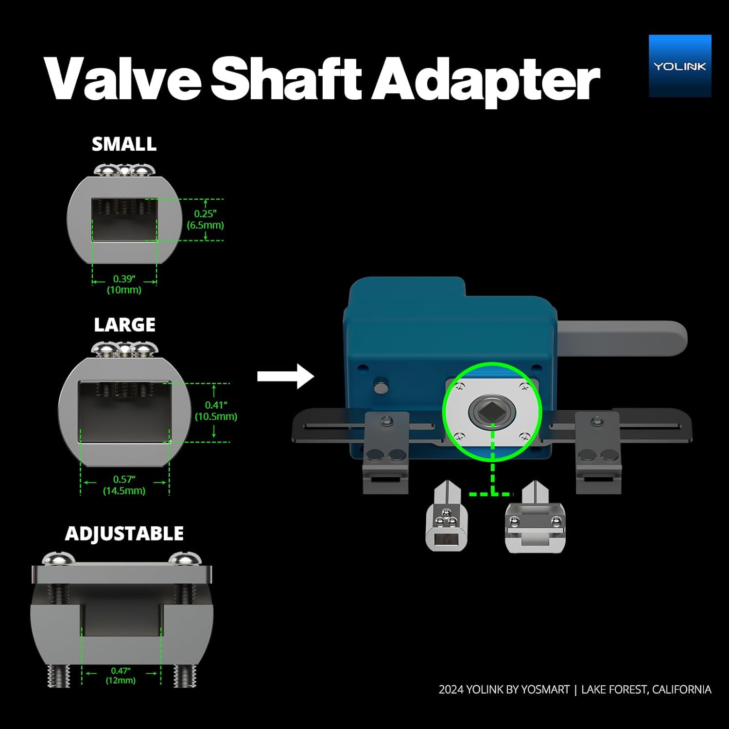 Yolink Smart Water Valve Controller, with Valve Operator, Easy No-Plumber DIY In