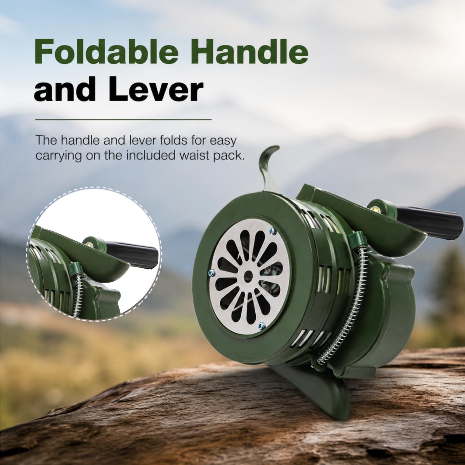 Hand Crank Siren Horn, 110 DB Loud Safety Manual Siren, Portable Metal Manual…