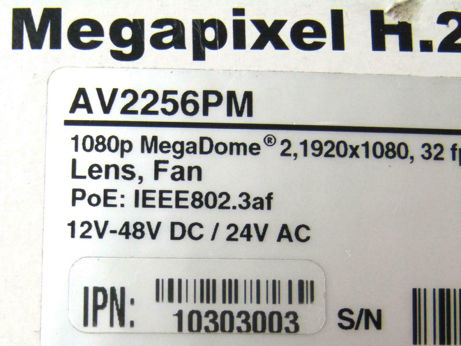 New Arecont AV2256PM MegaDome®2 1080p 1920×1080, 30 fps, WDR, Day/Night, 2.8-8m