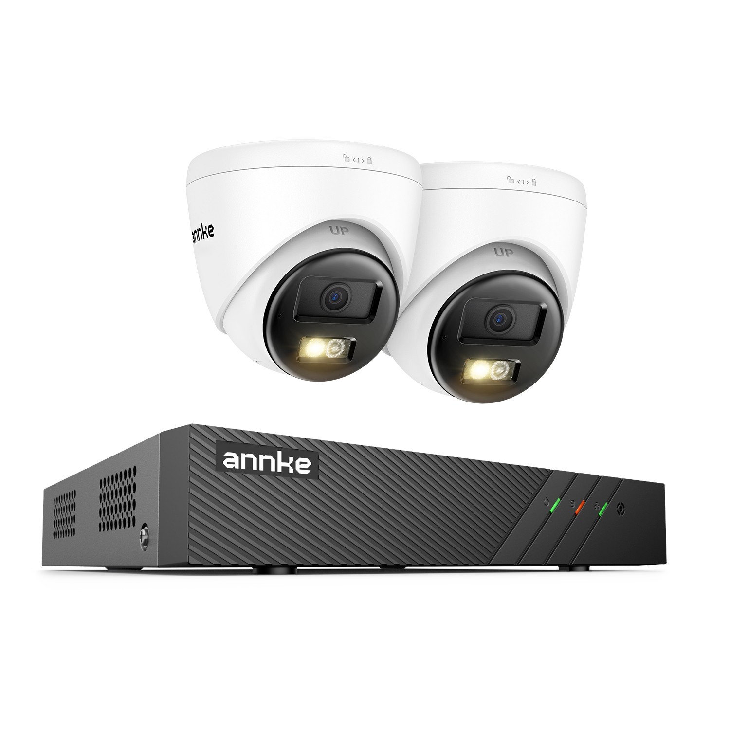 ANNKE 3K POE AI Color Night Security Camera System Two Way Audio 8CH 4K NVR IP67