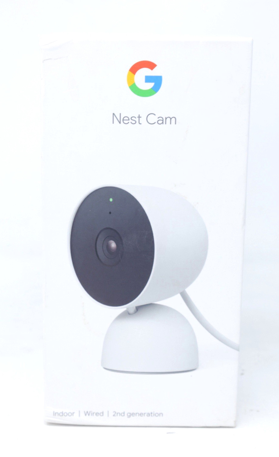 Google Nest Cam 2nd Gen Indoor Security Camera 1080p HD Wi-Fi Works *Cord Damage