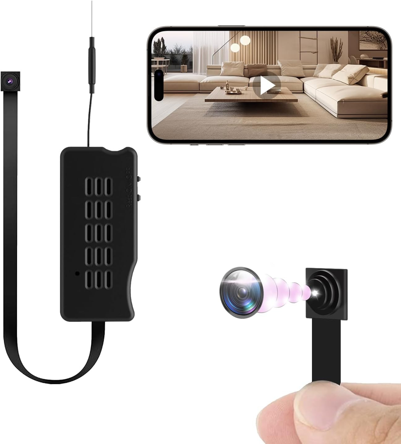 Mini Wifi Camara Vigilancia Inalambrica Espia Oculta USB 1080P Video Con Audio