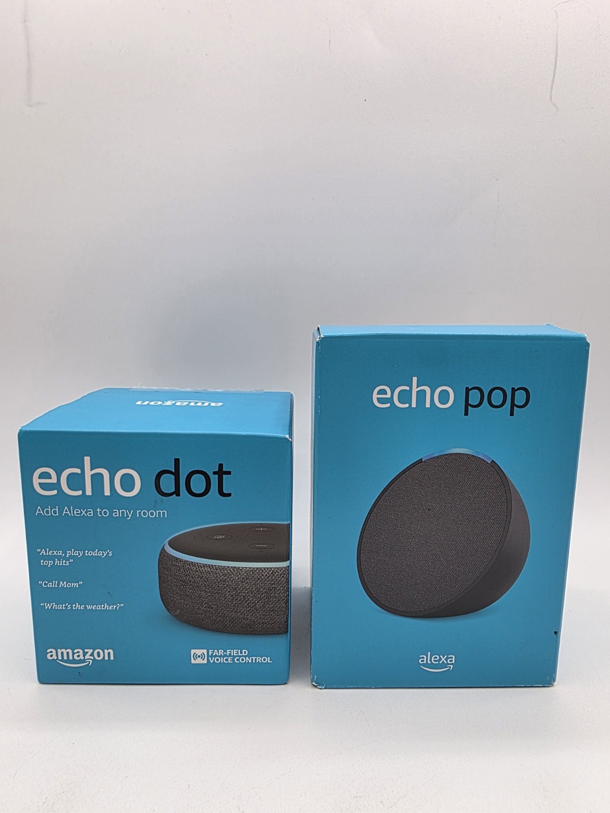 New Lot Echo Dot (3rd Gen) Smart Speaker & Amazon Echo Pop Smart Speaker C2H4R9