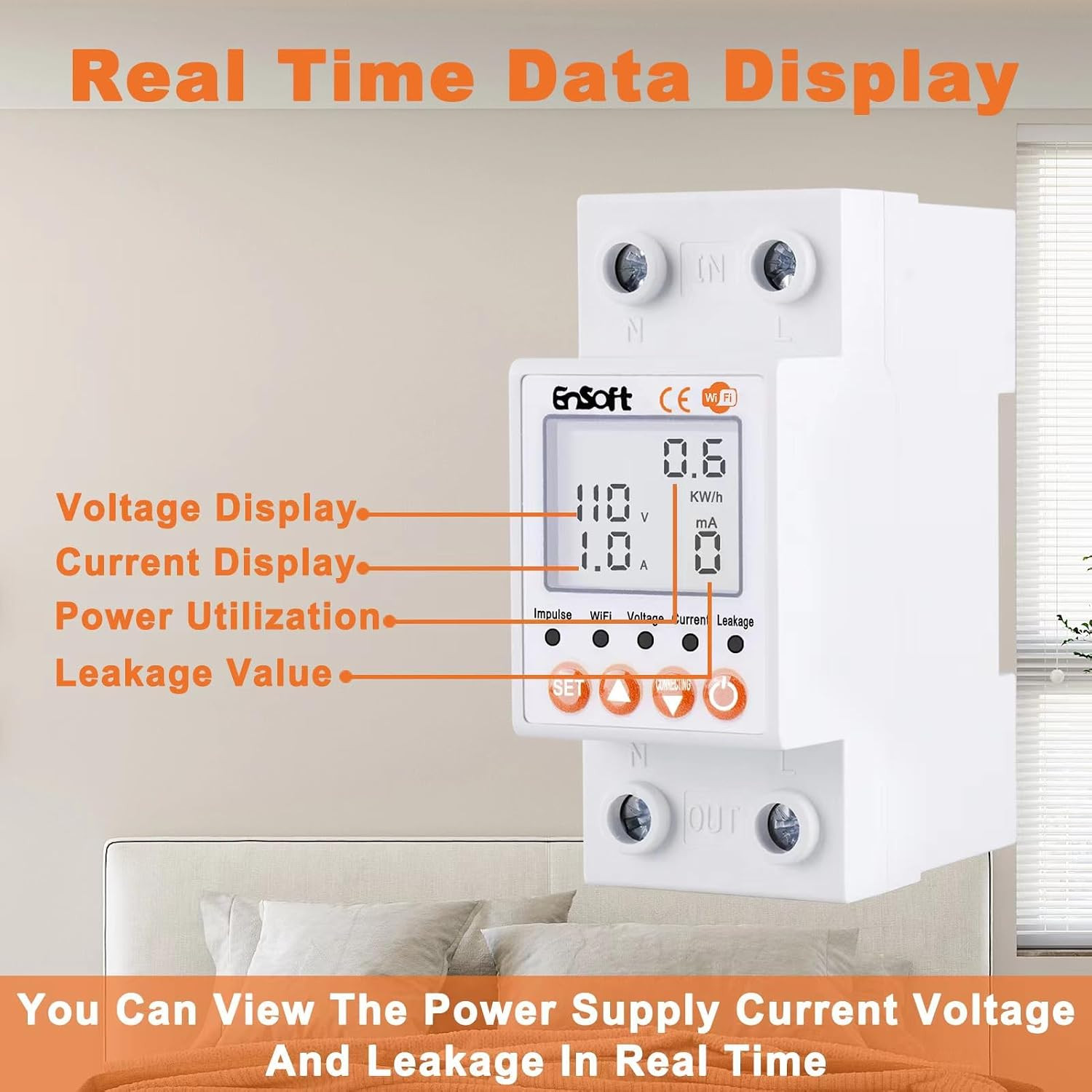Multi-Functional Smart Wifi Circuit Breaker, Remote Tuya APP Control Circuit Bre