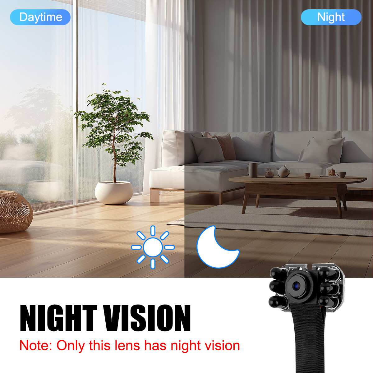 WIFI Mini Camera Module Motion 1080P HD Night Vision Home Security Pinhole Cam