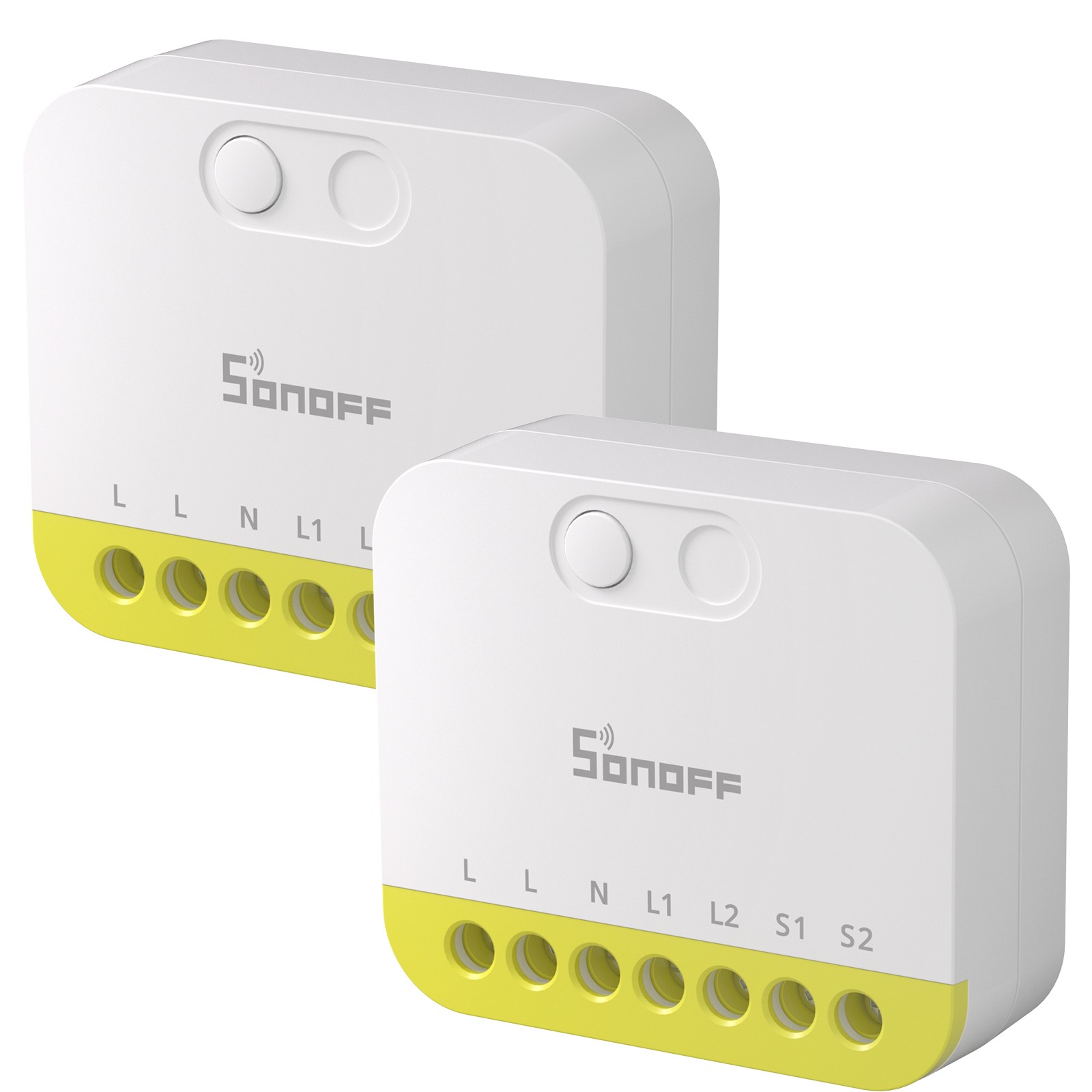2 Pack SONOFF Zigbee Smart Light Switch,Dual-Channel Control,No Neutral Required