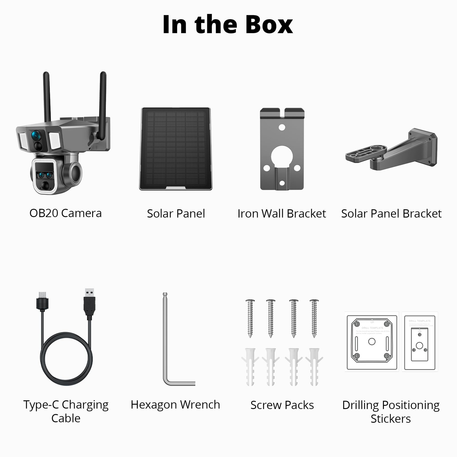4G Cellular Security Camera, 4K Wireless Outdoor Solar Camera Triple Lens Bul…