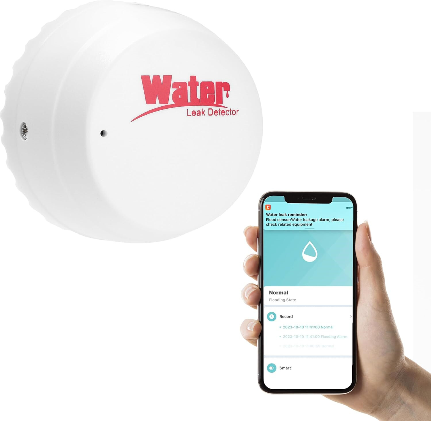 Smart Wi-Fi Water Leak Sensor – 2.4G Wireless Alarm for Home, Instant Alerts