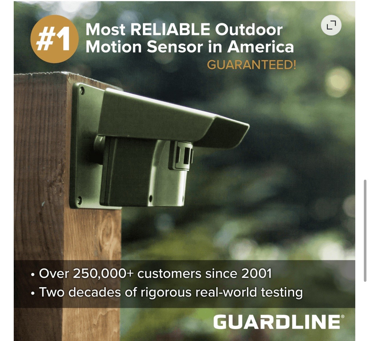 500 Foot Range Wireless Driveway Alarm Motion Detector Alarm Sensor & Receiver