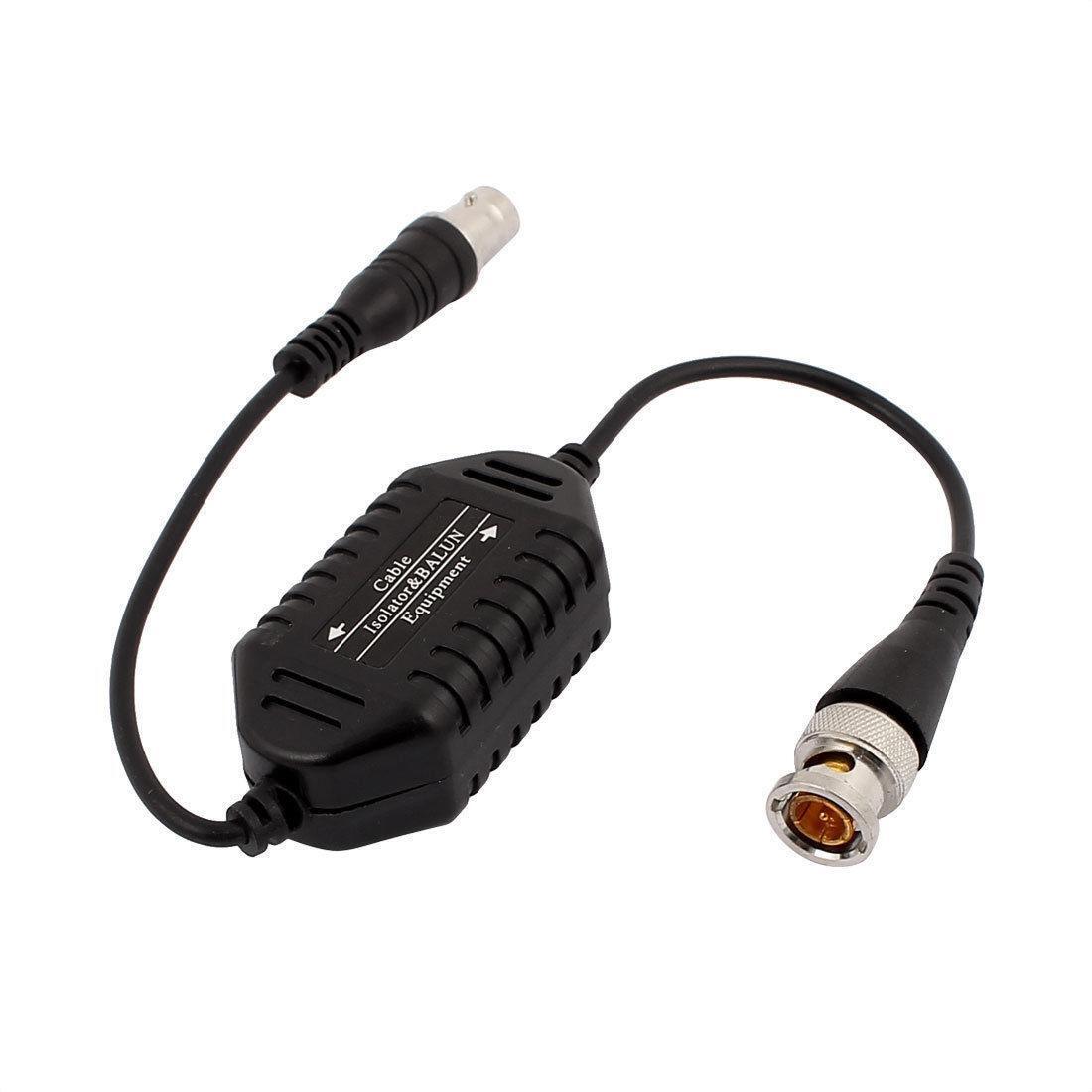 BNC Balun Coaxial Video Ground Loop Isolator Male to Female for CCTV Camera NVR