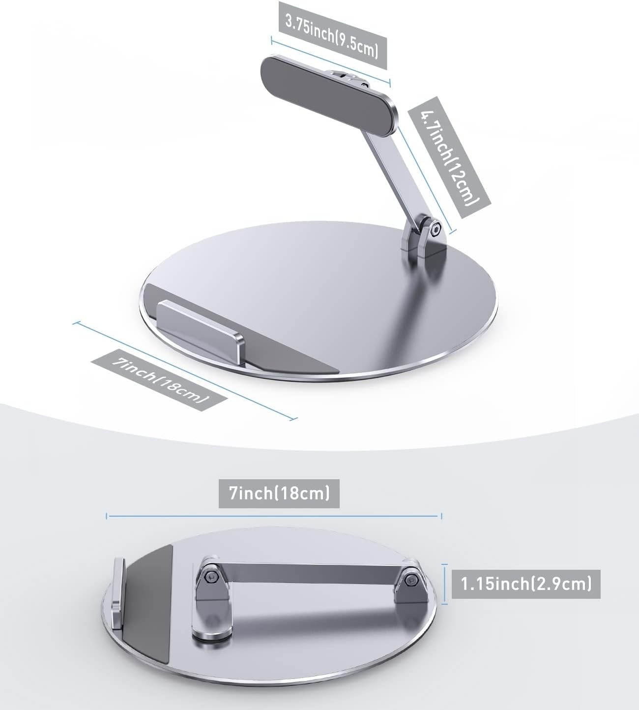 Sleek 360-Degree Rotating Stand for Echo Show 15 with Adjustable Viewing Angles