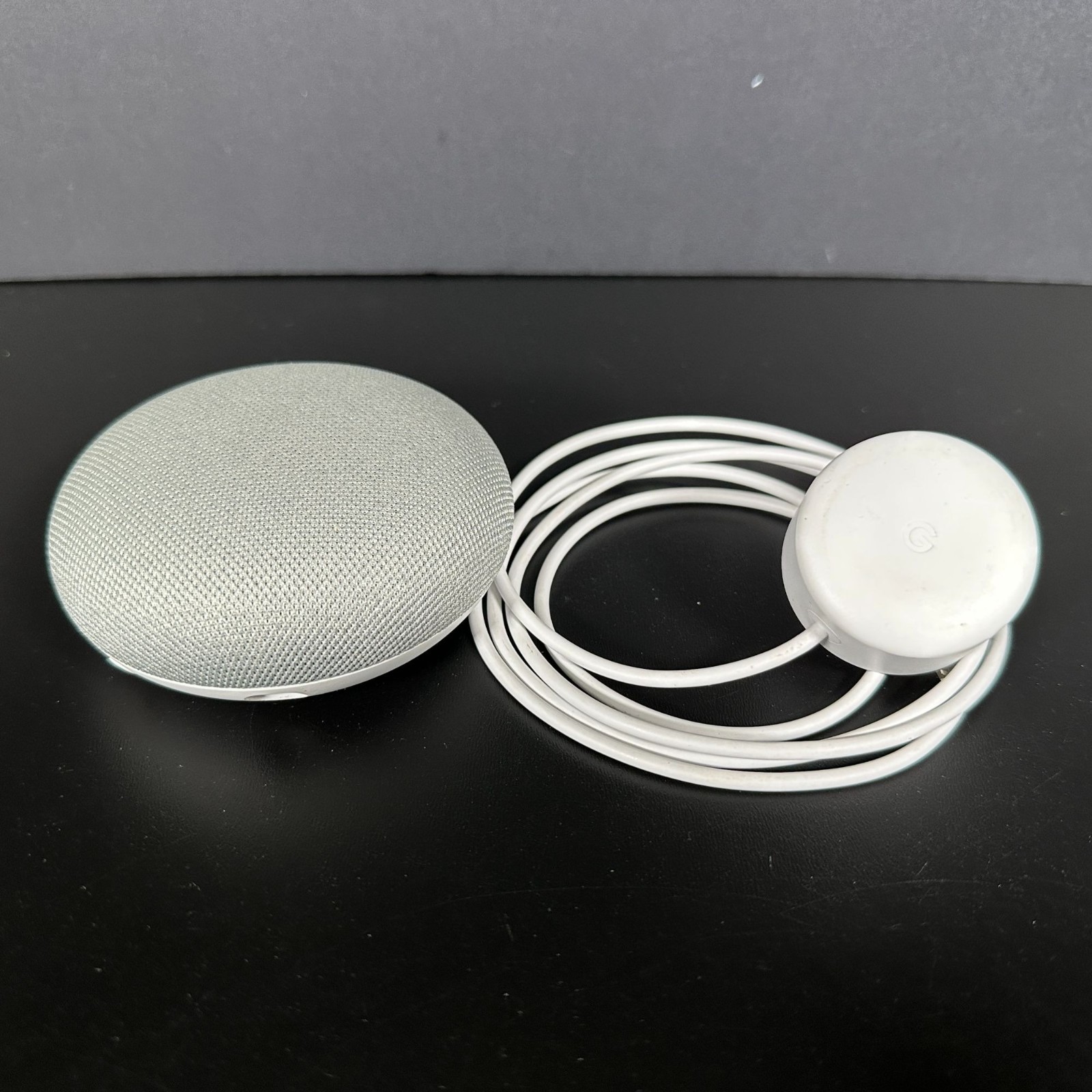 Google Home MINI 1st Gen Model H0A Gray & Orange w Power Cord