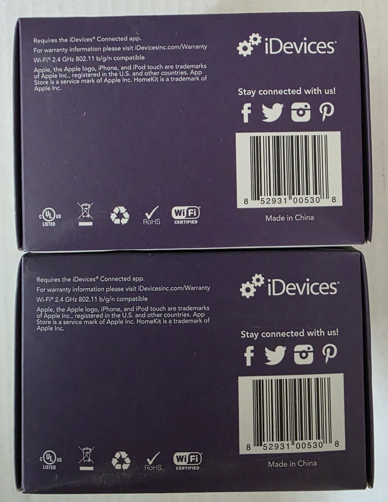 Lot of 2 iDevices Smart Plug Switch Works With Apple HomeKit WiFi #IDEV0001 -NEW