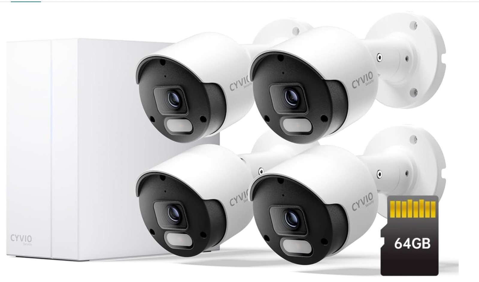 CYVIO 4K Home Security Camera System – 4pcs 8MP Cameras, AI Motion Detection