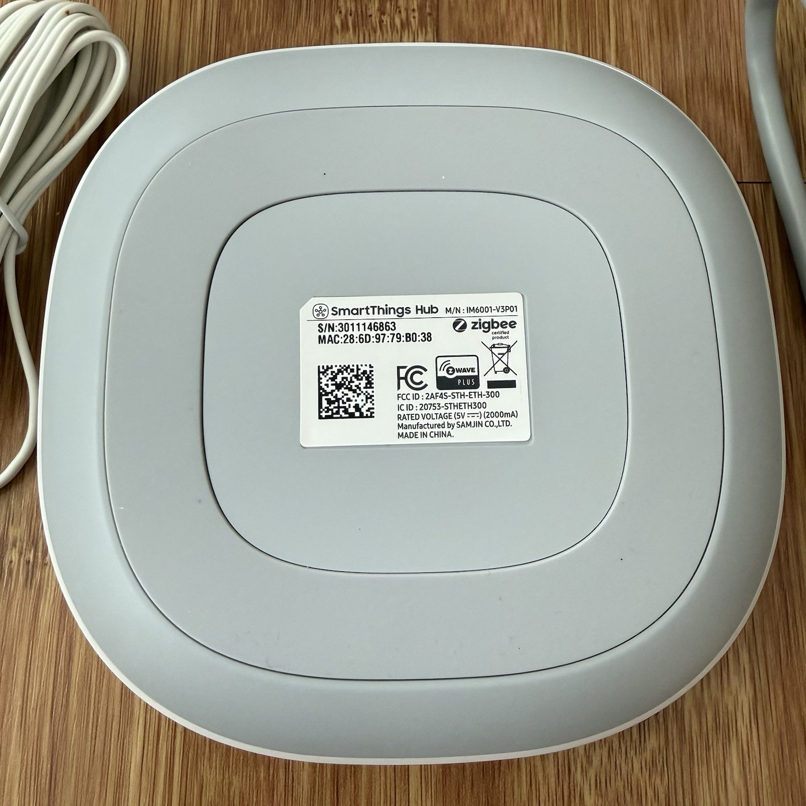 Samsung SmartThings Hub V3 3rd Generation IM6001-V3P01 Working