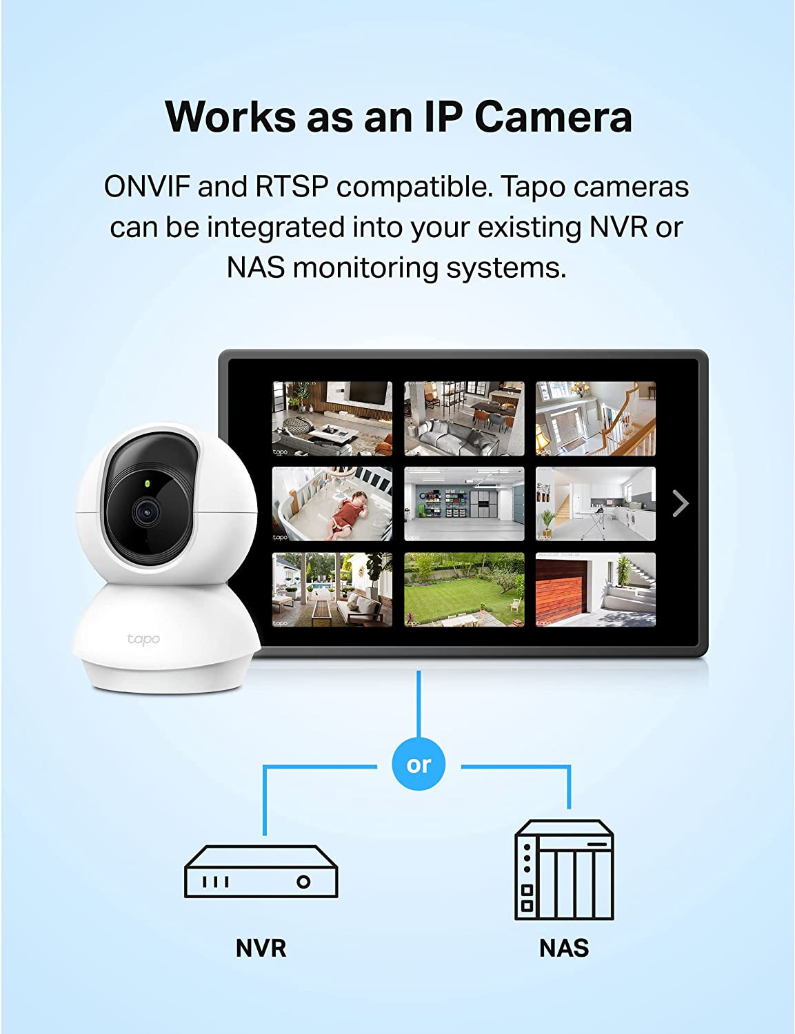 Tapo Tp-Link 2K Pan Tilt Security Camera for Baby Monitor, Dog Camera W/Motion D