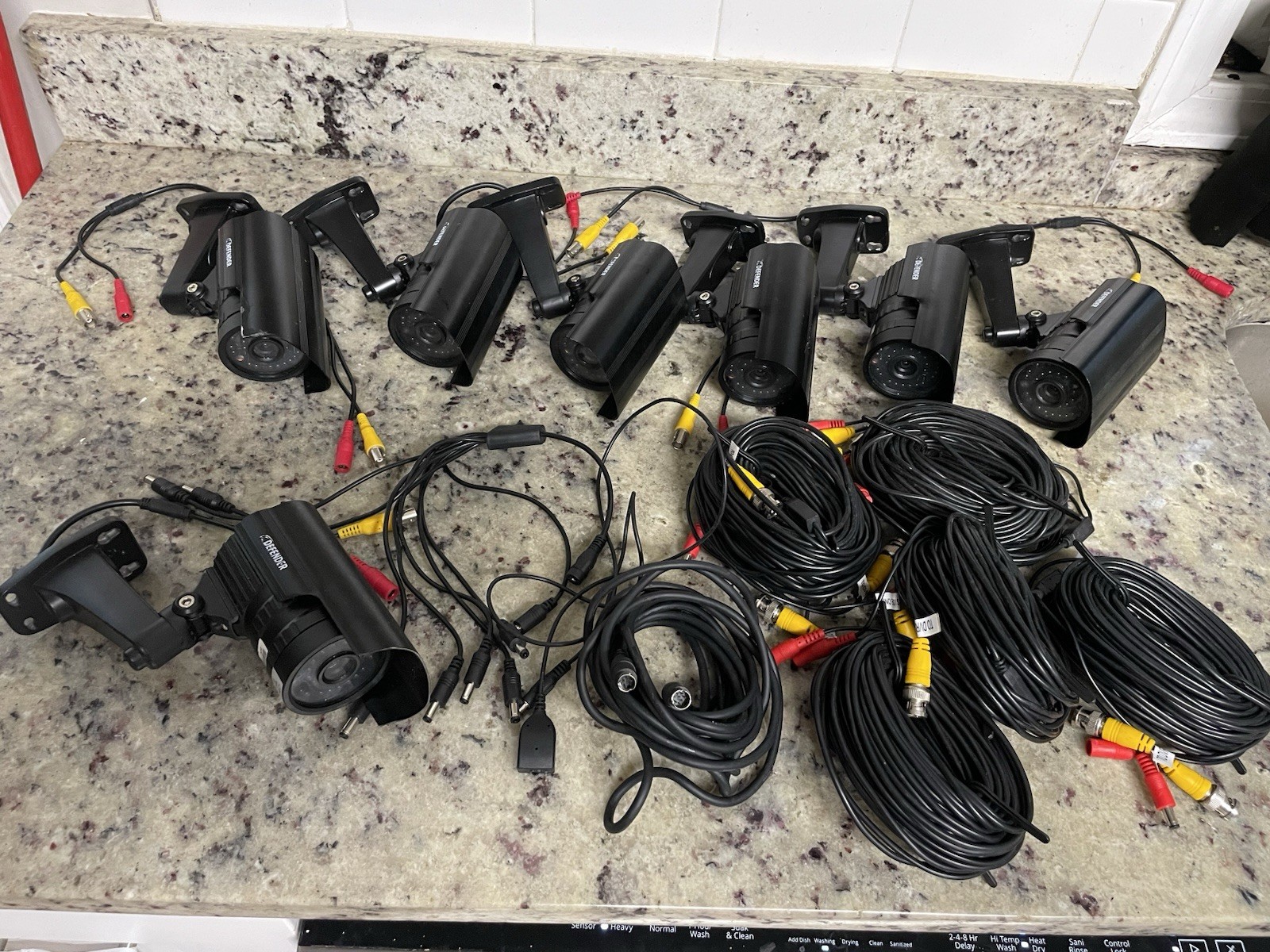 Defender Wired Security Cameras with Cables model #21006 night vision