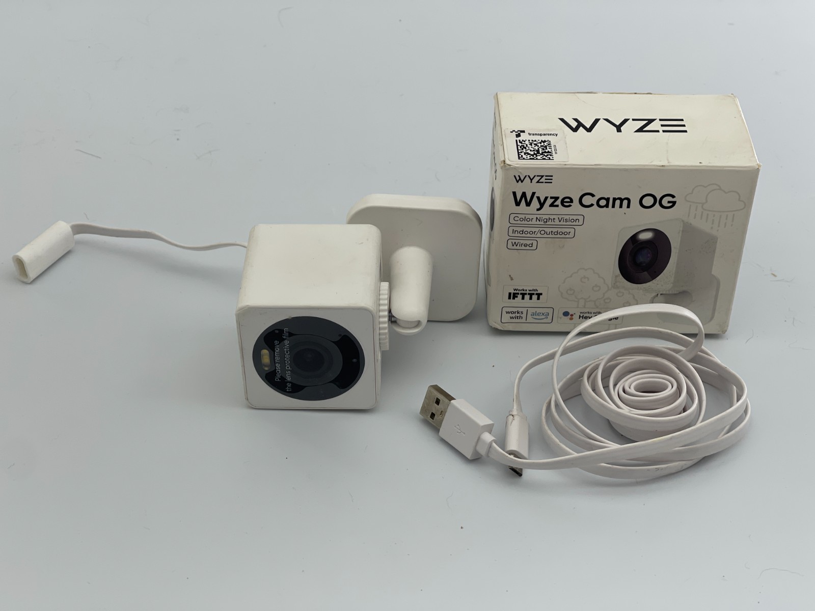 Wyze – Cam OG Indoor/Outdoor Wired 1080p Security Camera Color: White