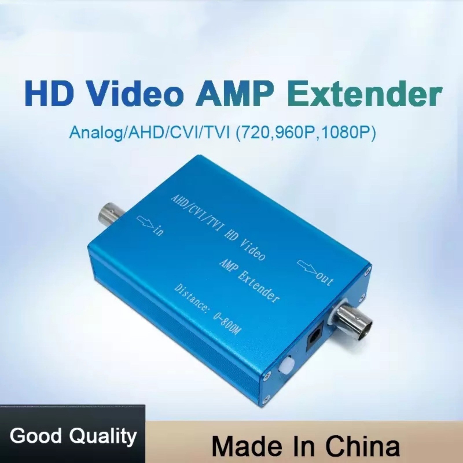 Coaxial Cable AHD/TVI/CVI/CVBS 1080P Video Amplifier 0-800 Meters Transmission