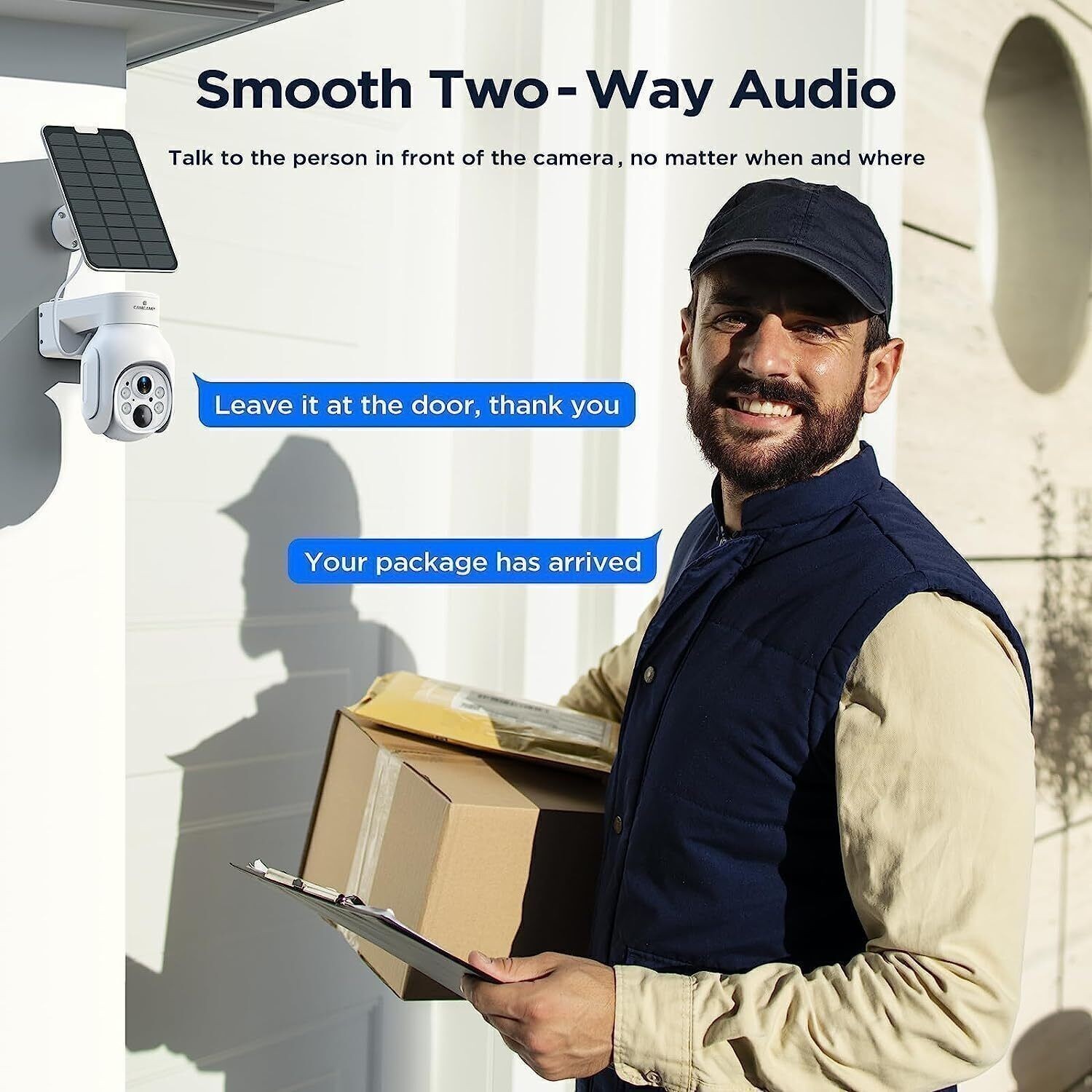 4MP PTZ Solar Powered Wireless Security Camera System 2K Wifi Outdoor 10CH+500GB
