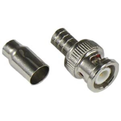 Lot10 BNC 2pc RG59 Crimp-on Connector Coax/Coaxial cable/cord/wire End Video/DSR