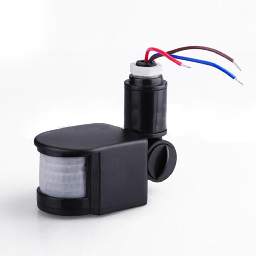 180° 110-220V PIR Infrared Motion Sensor Detector Wall Lamp Switch LED Outdoor
