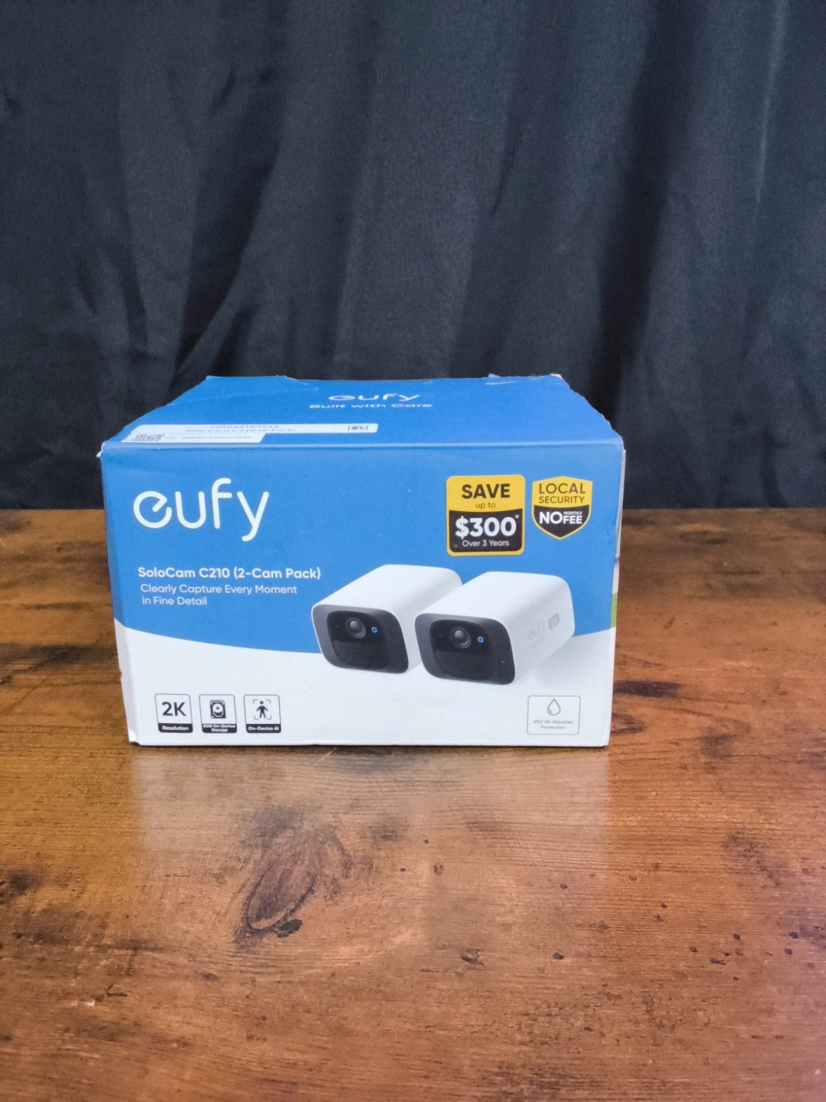 £Eufy Security SoloCam Model C210 Wireless Wifi 2K Resolution Camera 2Pack (D2)