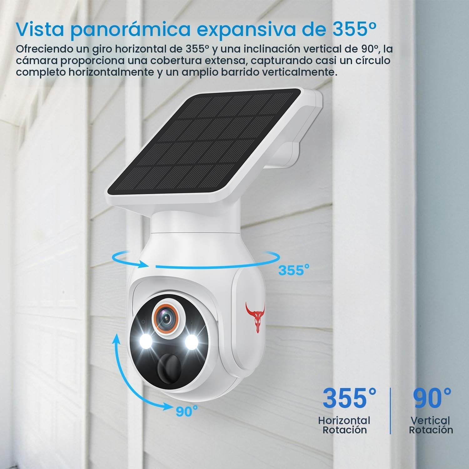 Famevibe Wireless Security Camera: 1080P, Solar-Powered with Two-Way Audio
