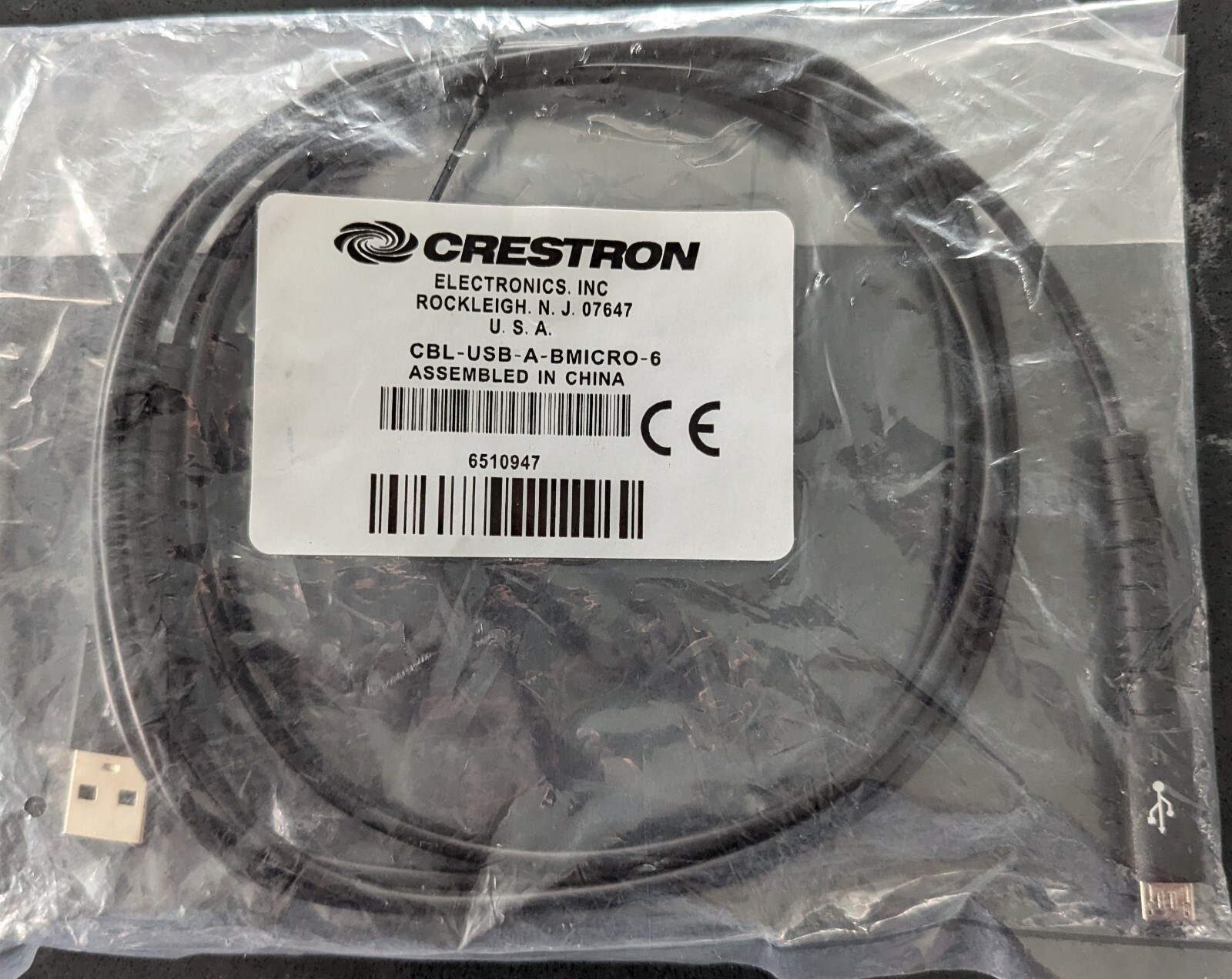 Crestron CBL-USB-A-BMICRO-6 6510947
