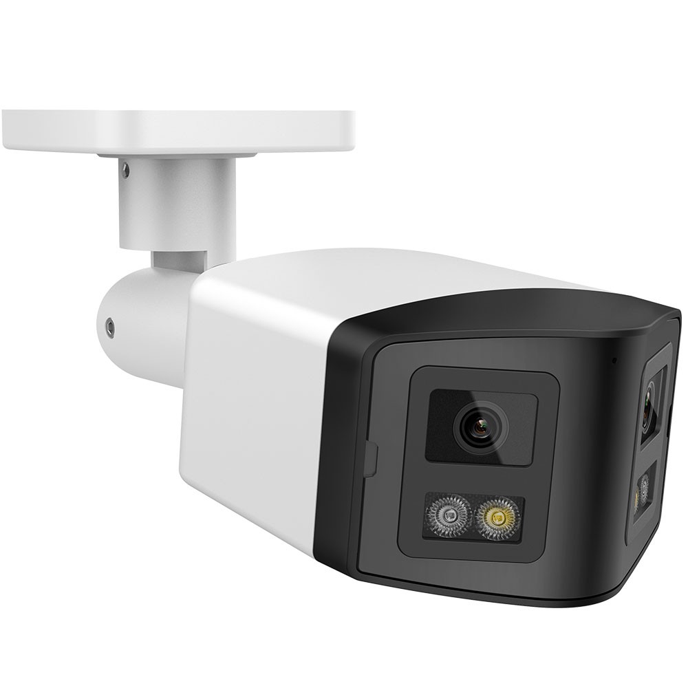 Vikylin 4K 180° Wired Dual Lens IP Camera Full Color Motion Detection 2Way Audio