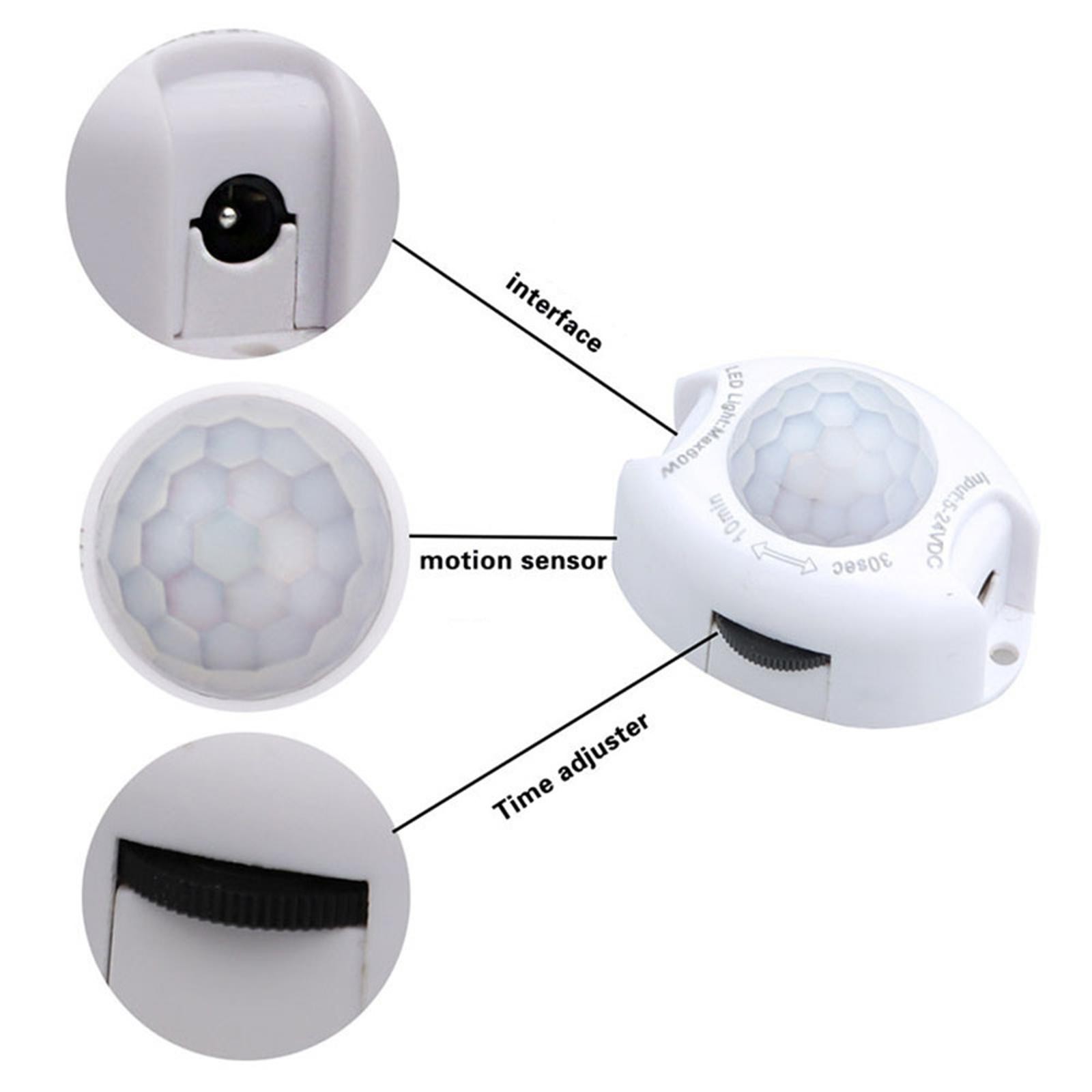 Motion Sensor DC 5V 24V Light Switch Movement Detector Automatic PIR Sen H