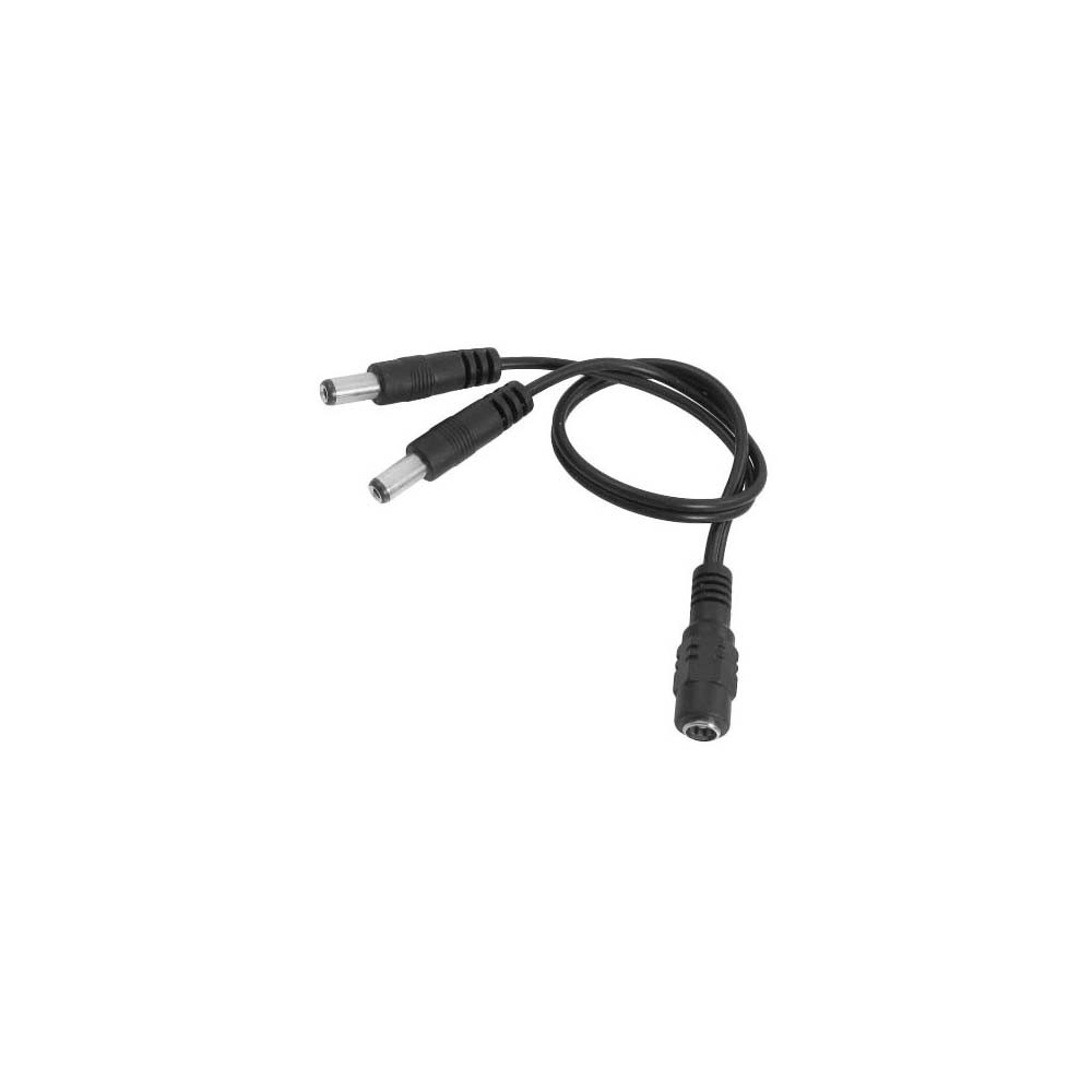 1 In 2 Out DC Power Y Splitter Cord With 5.5×2.1mm Plugs