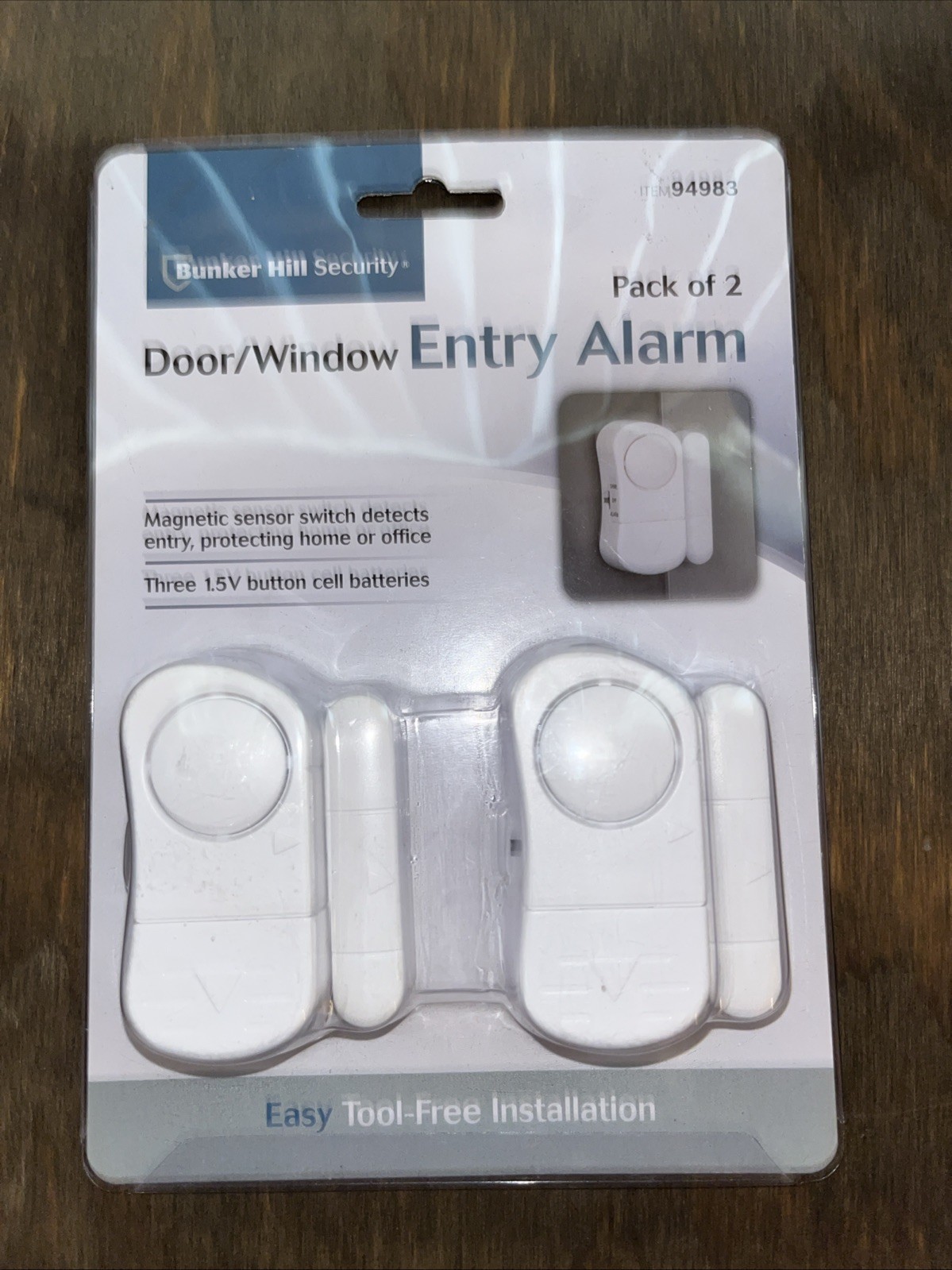 New Sealed Bunker Hill Security Door / Window Entry Alarm Pack of 2 Item 94983