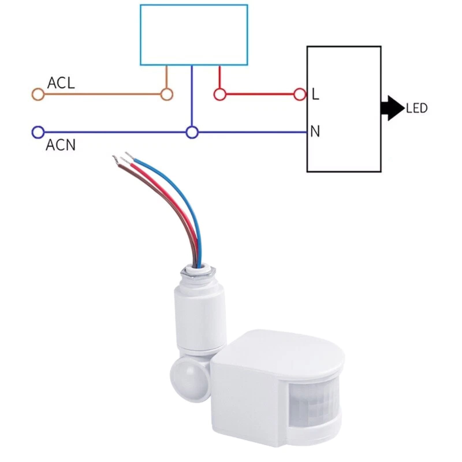 2pcs New PIR Motion Sensor Switch infrared wall mount switch AC 110-240V