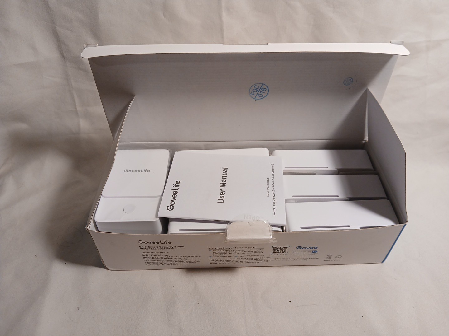 NEW OPEN GoveeLife Wi-Fi Smart Gateway 2 with Water Leak Detector 2 (1+6 Pack)