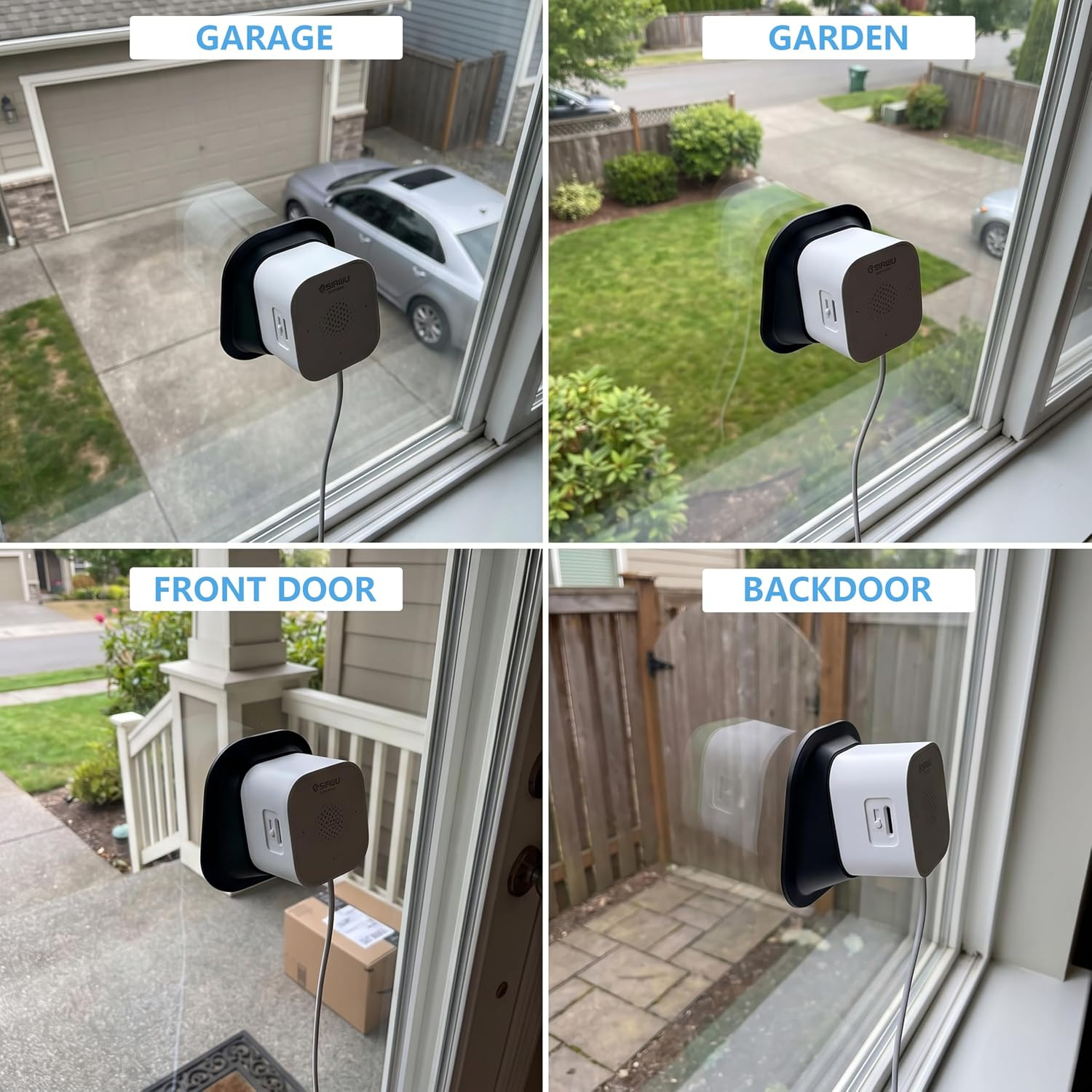 2 Pack Angled Window Camera Mount, 18° Angle Adapter for Most Magnetic Window Se