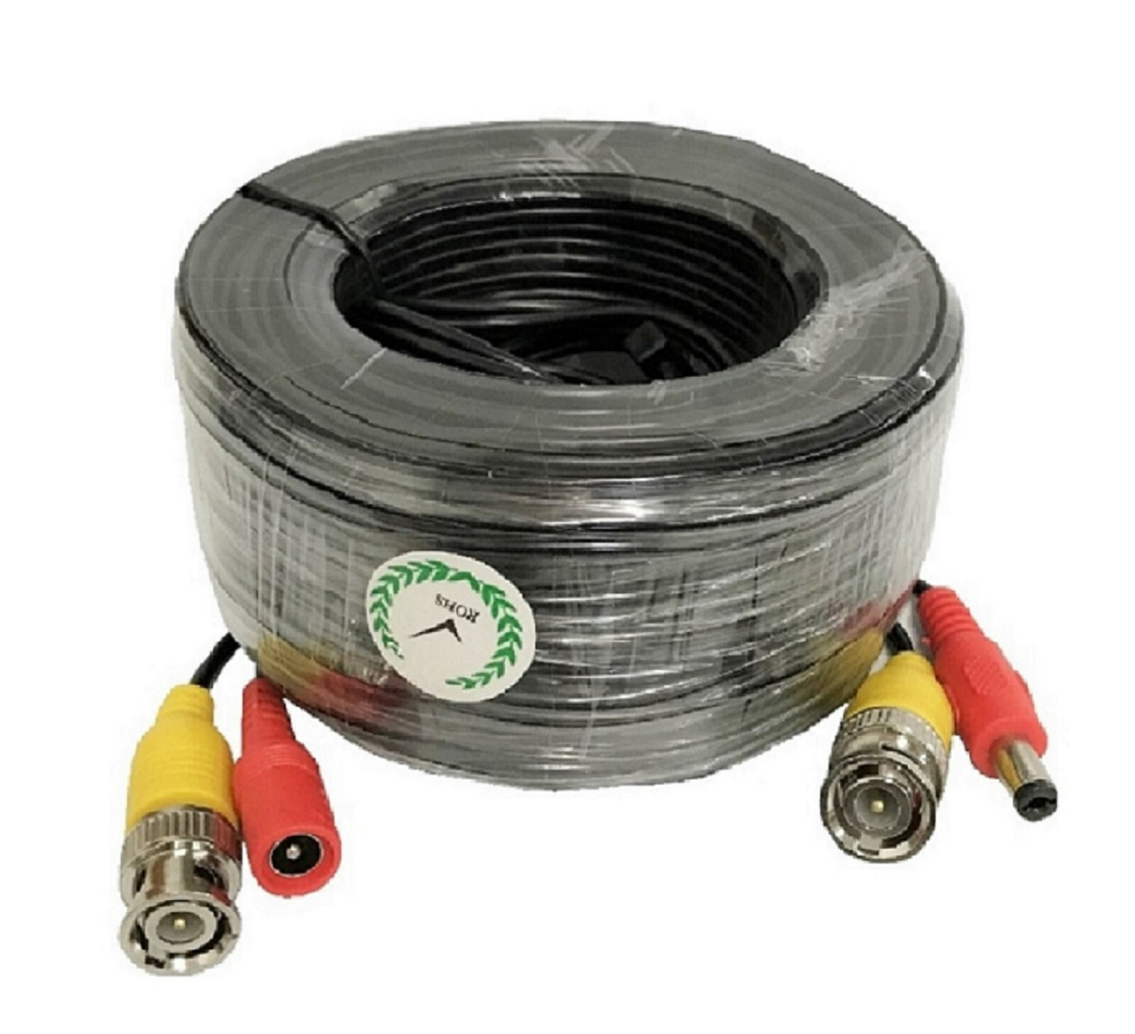 Zmodo 99ft AWG24 Premade Siamese CCTV Video + Power Cable W-VP1030 Black