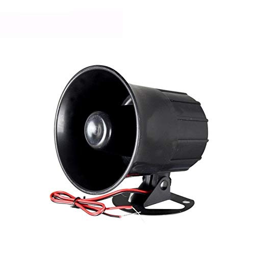 Wired Alarm Siren Horn 15W DC 6 to 12V Siren with Bracket for Home Alarm System