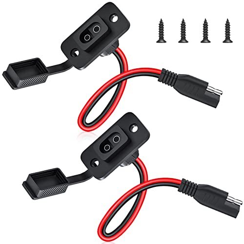 Rectangular Sae Connector Power Socket Sidewall Port Weatherproof Sae Quick Conn