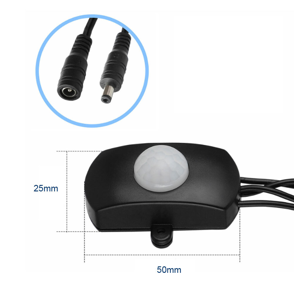 Automatic Infrared PIR Motion Sensor Detector Switch for LED Strip Light 5V-12V