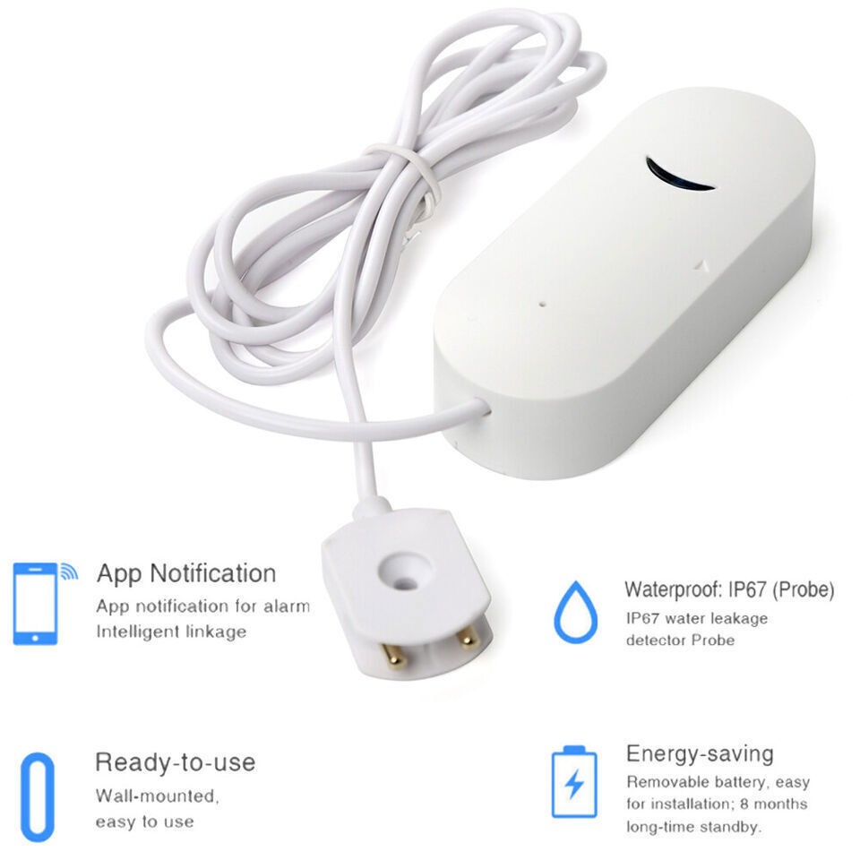Smart Water Leak Sensor Detector APP Alarm WiFi Home Water Leak Detector Lot