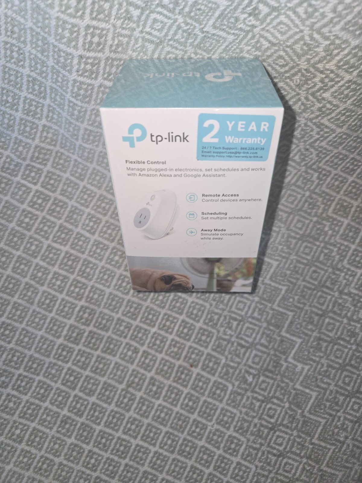 ×2 Kasa tp-link HS100 Wi-Fi Smart Plug for Alexa, Google Asst, Microsoft Cortana