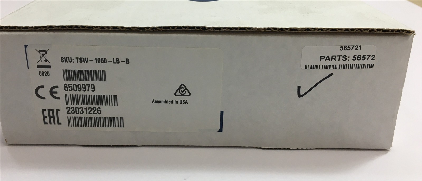 Open Box Crestron TSW-1060-LB-B Room Availability Light Bar 6509979 for TSW-1060
