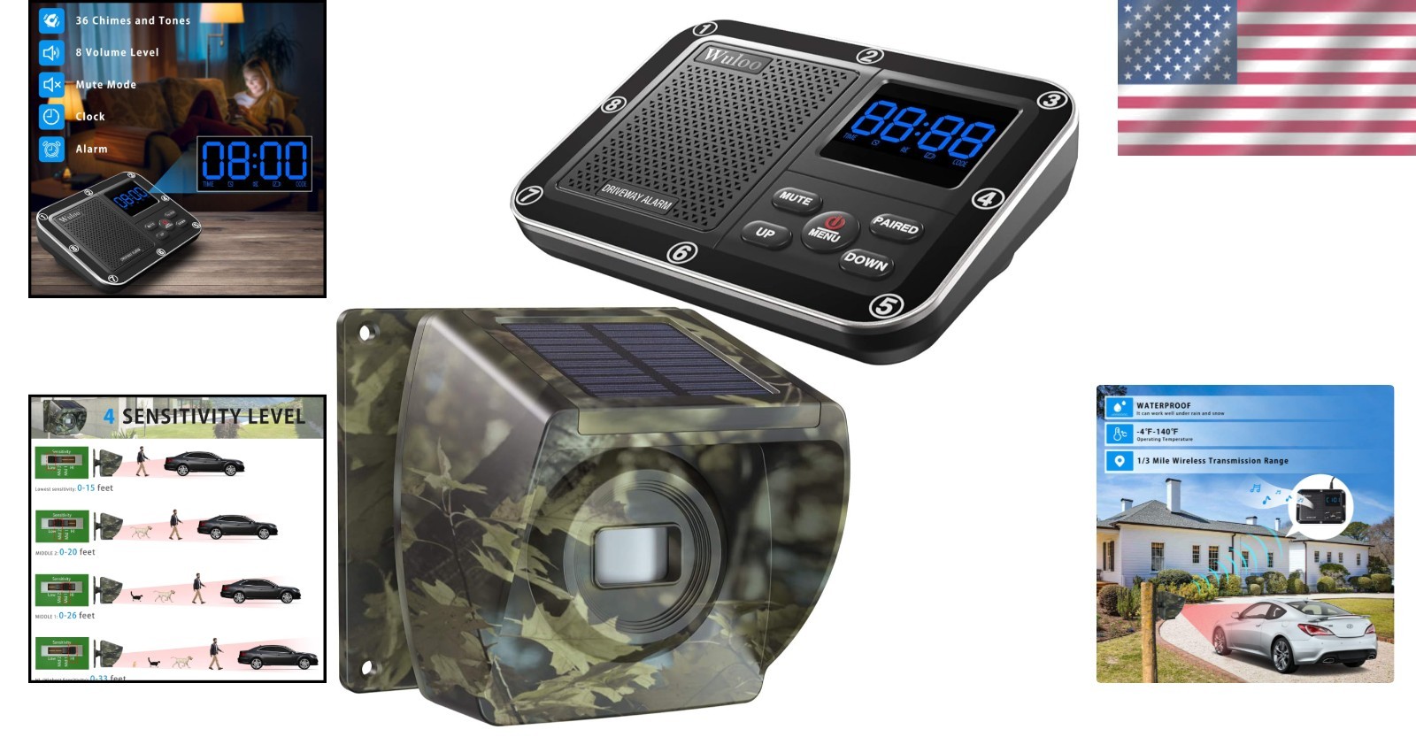 Reliable Solar Driveway Alarm System: Wireless, Weatherproof & Easy to Install