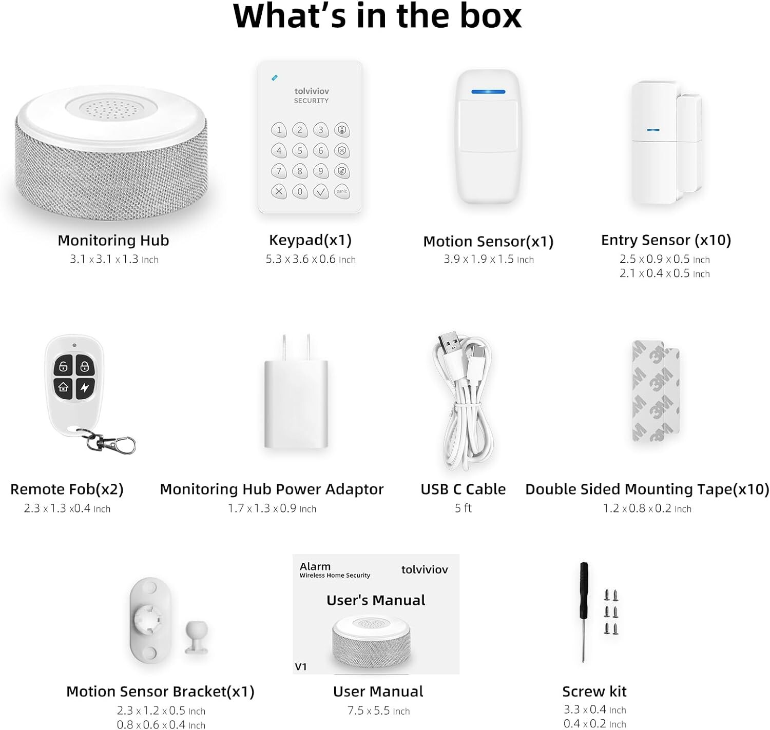 tolviviov Alarm System for Home Security