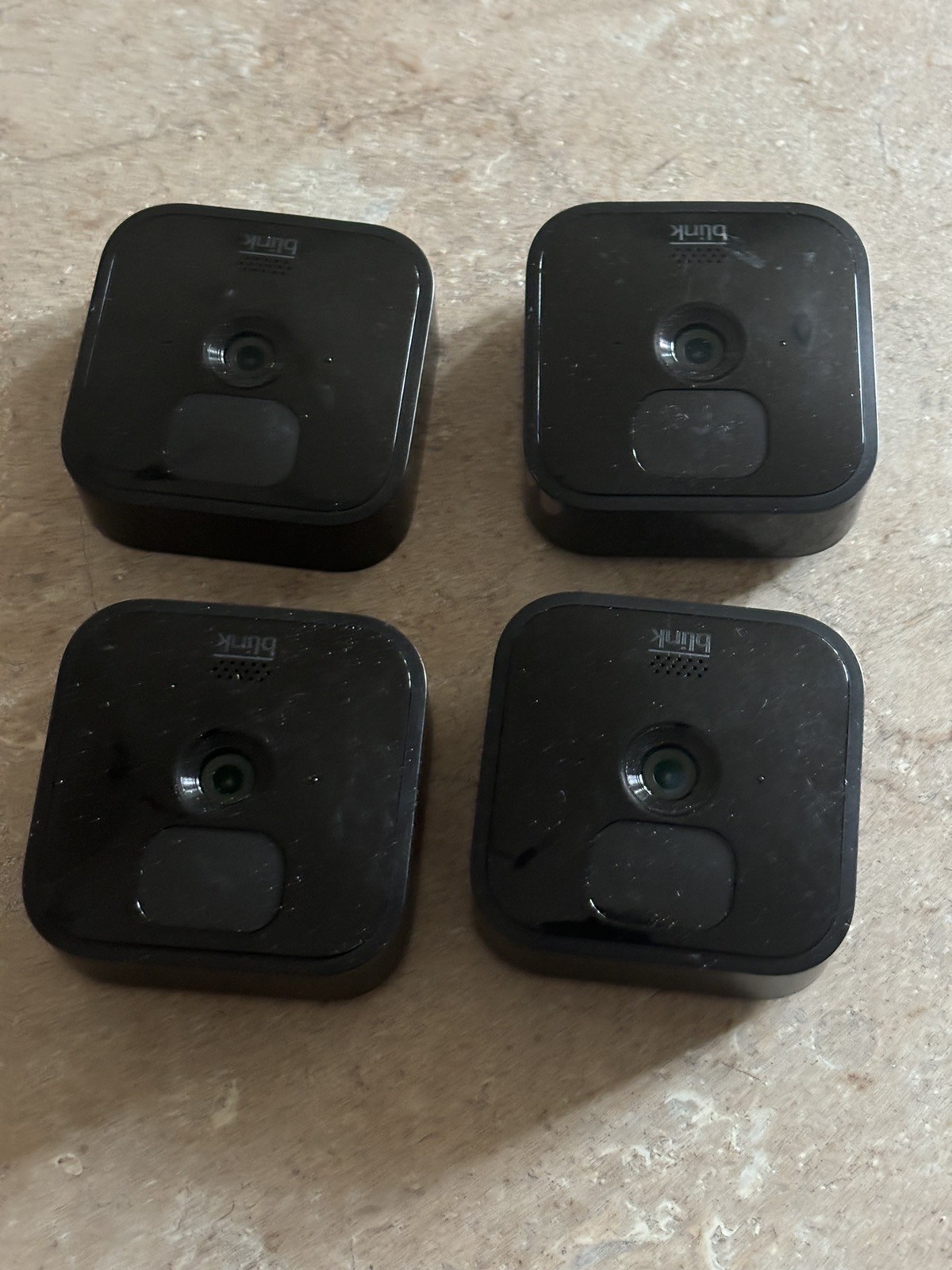 Lot Of 4 Blink BCM00400U Black 3rd Gen -Wireless Security Camera AS IS