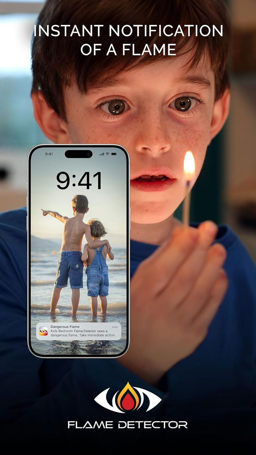 Smart Flame Detector: Alerts Your Phone with Location on Android & iOS