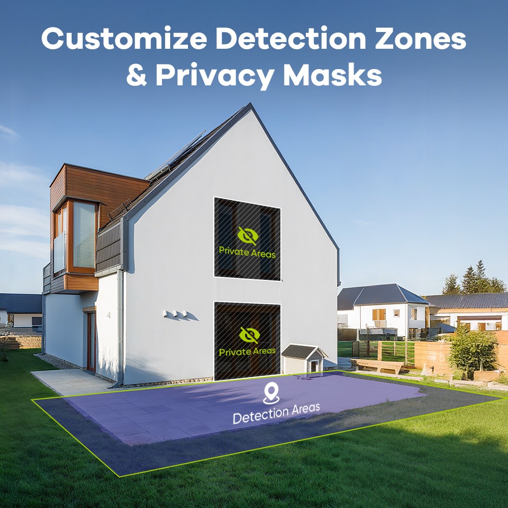 SANNCE 8CH NVR 3K PoE PT Security Camera System Color Night Vision AI Detection